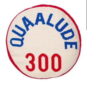 ❤️ Jonathan Adler ❤️ Quaalude Needlepoint Pillow